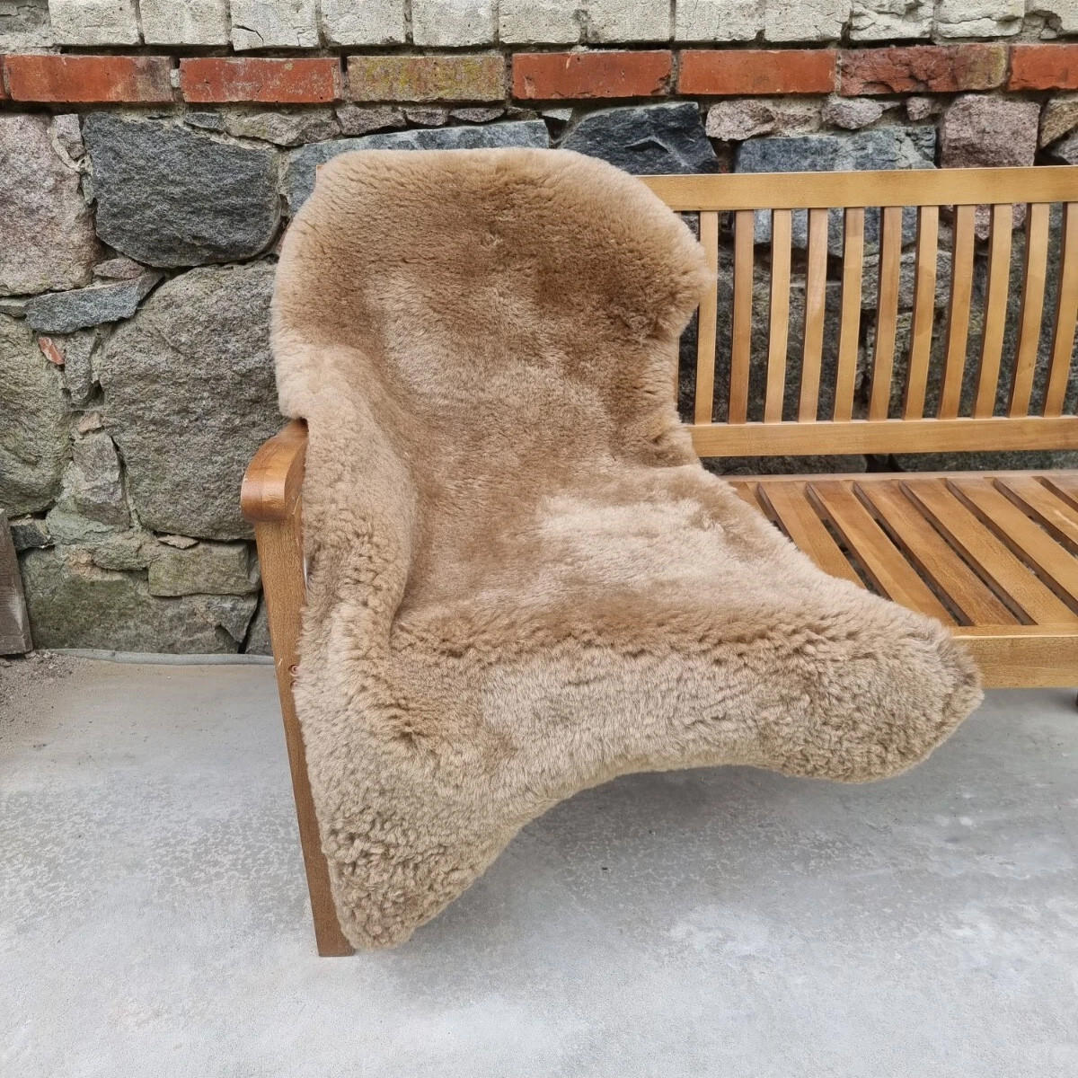 SCHAFFELL Premium Merino Lammfell Natur Beige geschoren ca. 115 cm - Beige, Fell (65/115cm) - Provellus