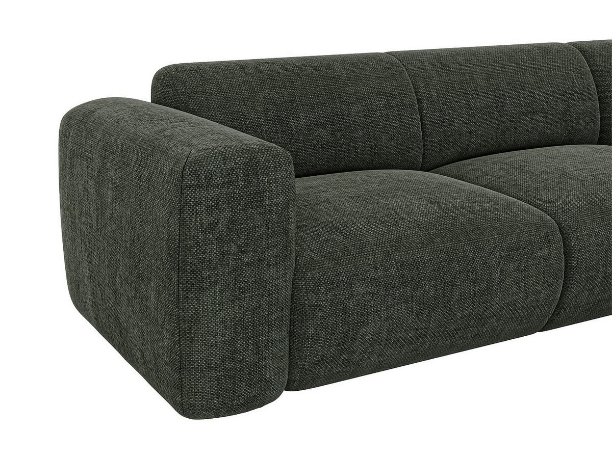 SOFA - 6 Personen - stoff - grün Pogni - Grün, Textil (269/73/221cm) - Vente-Unique