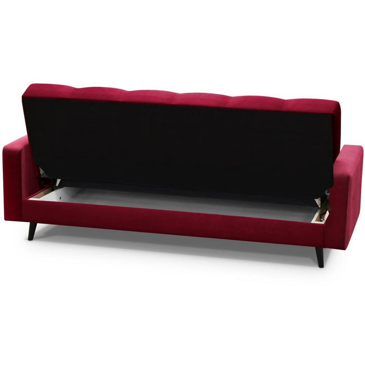 3-SITZER Schlafsofa Nancy Bis bordeaux - Bordeaux, Holz/Textil (220/89/93cm) - Beautysofa