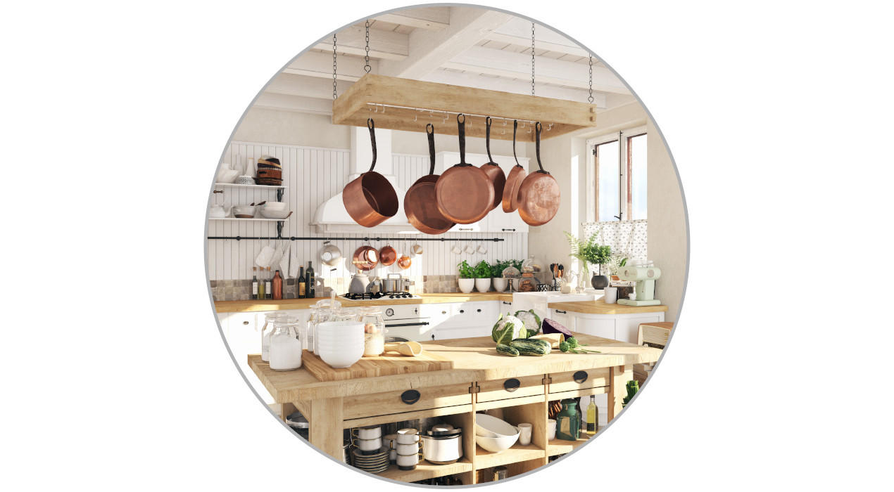 Ursprünglich und gemütlich: Retro-Küchen im Country-Stil