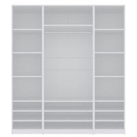GARDEROBENSCHRANK OFFEN TRES W/B Weiß 180/206/51 cm - Weiß, Holzwerkstoff (180/206/51cm) - Marmex Möbel