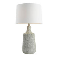 TISCHLAMPE CARO - Grau, Große Tischlampe - Grau, Holz/Kunststoff (41/41/74cm) - Home Deluxe