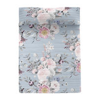 TAGESDECKE soft bouquet 240x260 cm (bett 135/140/150) mehrfarbig - Multicolor, Textil (240/260cm) - Happy Friday