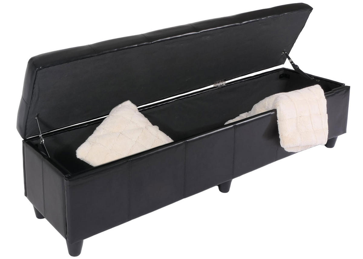 GARNITUR XXL Schwarz 5-teilig-Set - Schwarz, Textil (48/90/56cm) - MCW