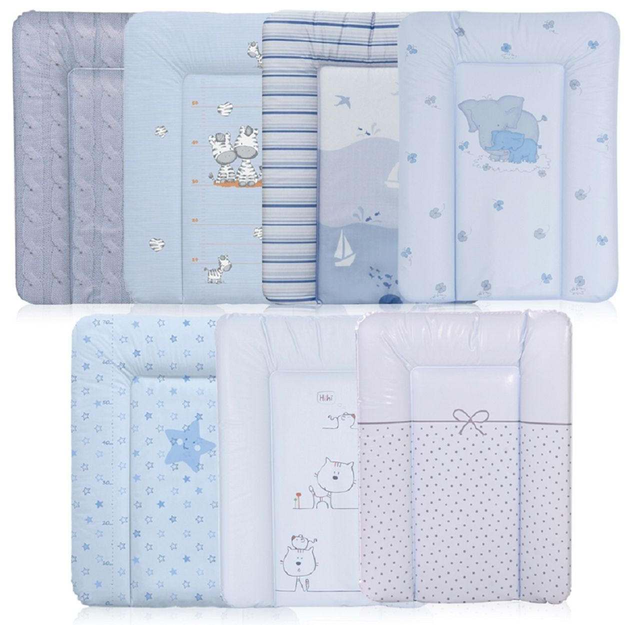 WICKELAUFLAGE Softy 50 x 70 cm blau PVC, waschbar, 50 x 70 cm, für unterwegs, leicht zu reinigen - Blau, Kunststoff (50/70cm) - Lorelli