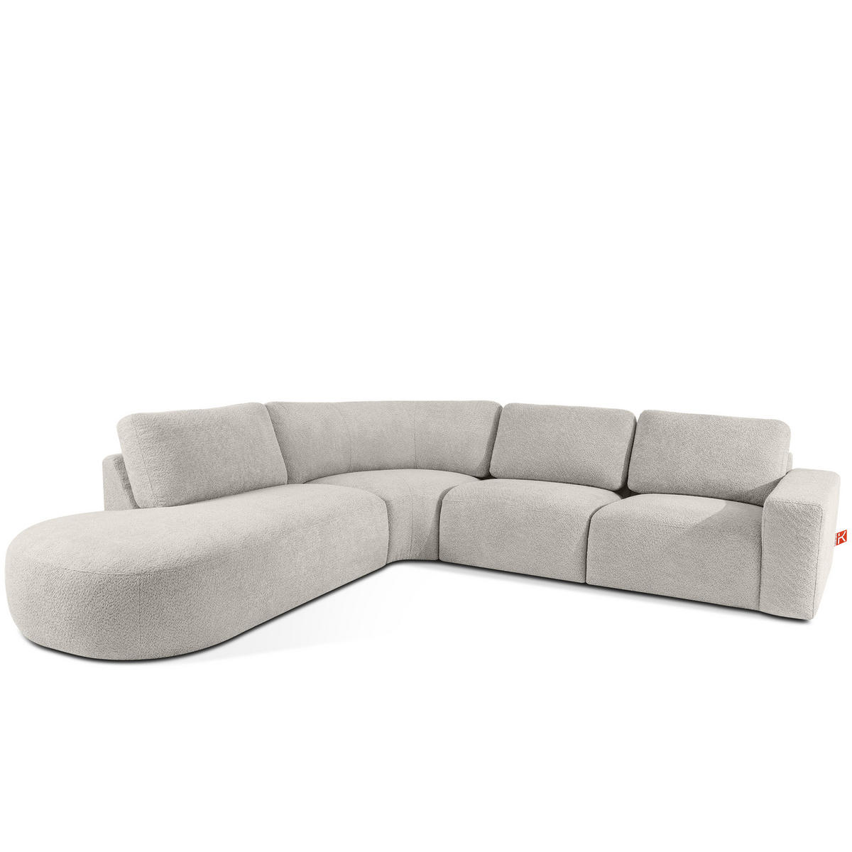 ECKSOFA LINKS ZUCCO, Braun - Braun, Holz/Holzwerkstoff (304/293cm) - KONSIMO®