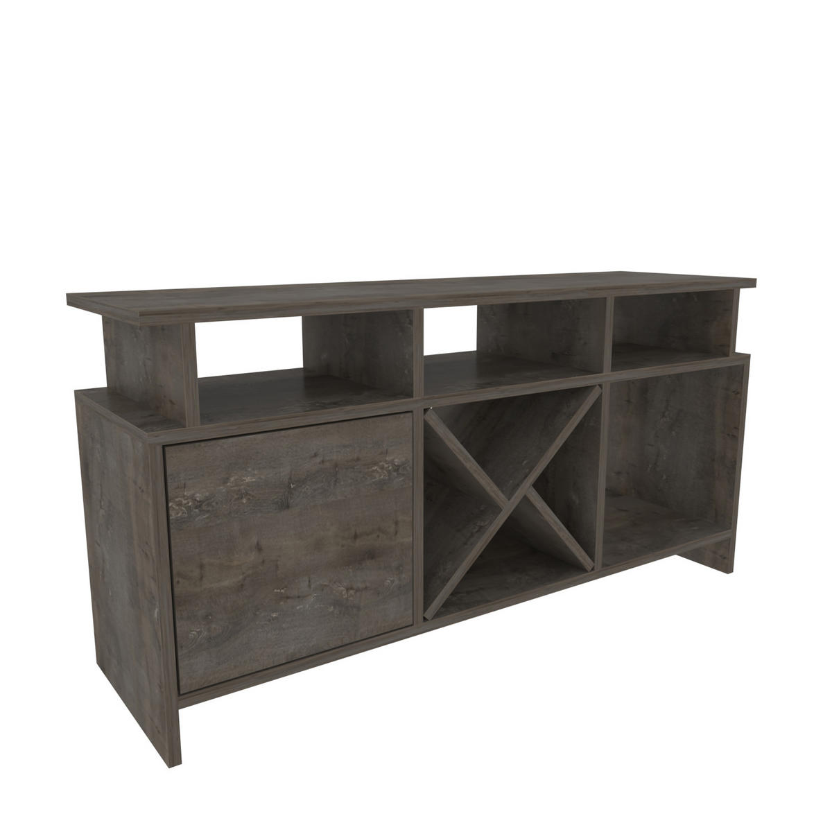 TV-ELEMENT Auburn Wenge - Graubraun, Holzwerkstoff (120/60.6/29.6cm)