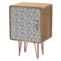 NACHTTISCH PORTOFINO Beige 40x30x60 cm - Beige, Holz (40/60/30cm) - FURNLUX