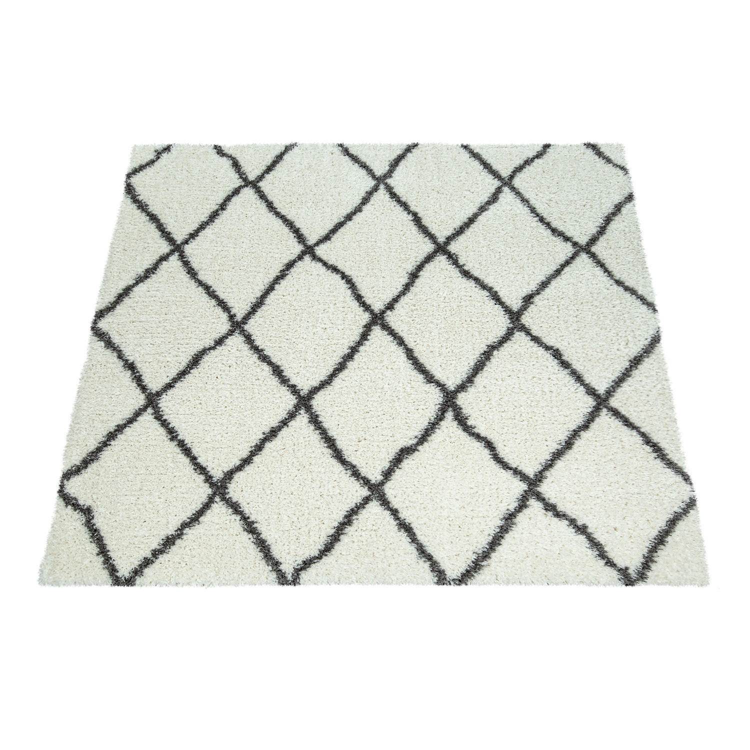 Paco Home Hochflorteppich Creme 80x150 cm