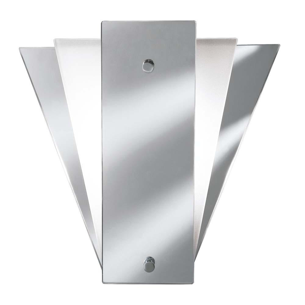 WANDLEUCHTE WALL Spiegel Silber - Silberfarben, Glas (27/25.7/7cm)