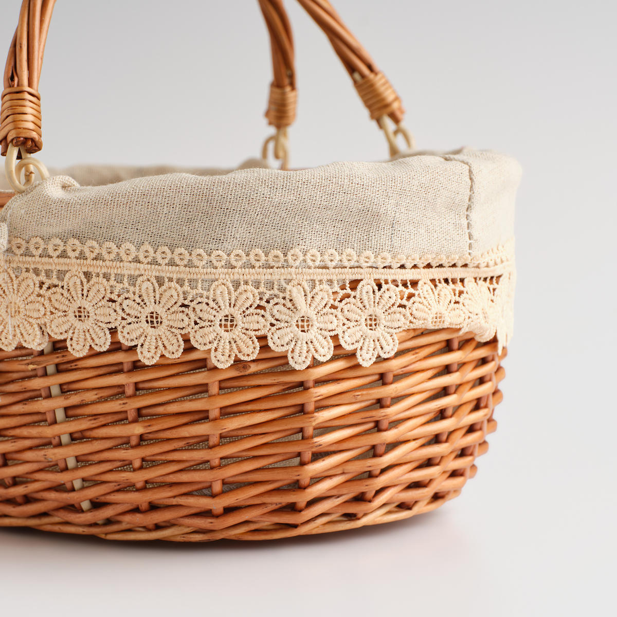 KORB MIT HENKEL Estray - Braun, Naturmaterialien (23/24/31cm) - home&you