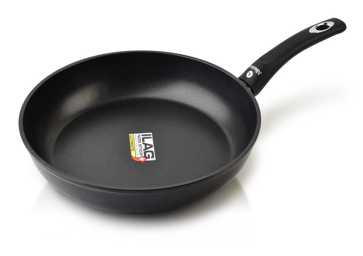 PFANNE Fennel Schwarz 28/46/6.2 cm Metall - Schwarz, Metall (28cm) - Mondex