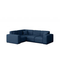 GARTENECKSOFA L-form MALIBU Stoff Odyssey Marineblau Links - Blau, Holz (181/73/246cm) - Kaiser Möbel
