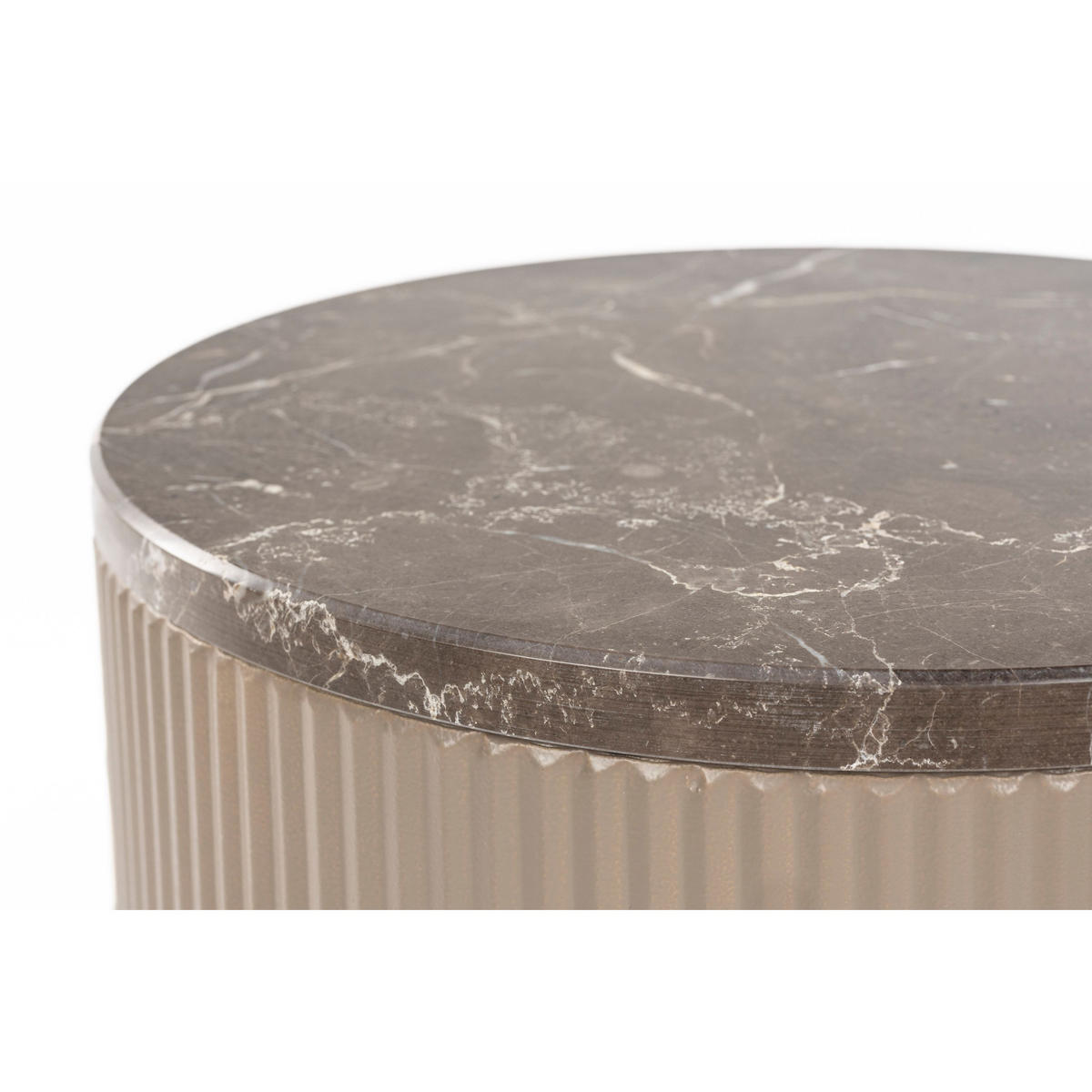 BEISTELLTISCH Anna Beige - Beige, Metall (35/35/42cm) - Housecraft Living