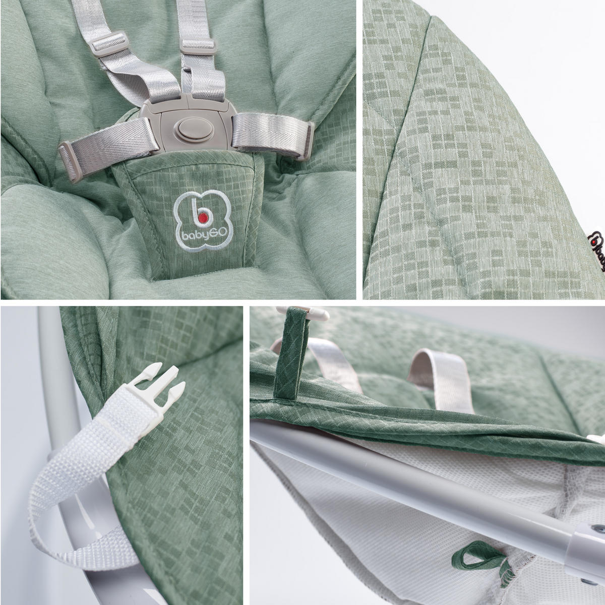BABYWIEGE Swing grün - Grün, Kunststoff (58/62/71cm) - BabyGo