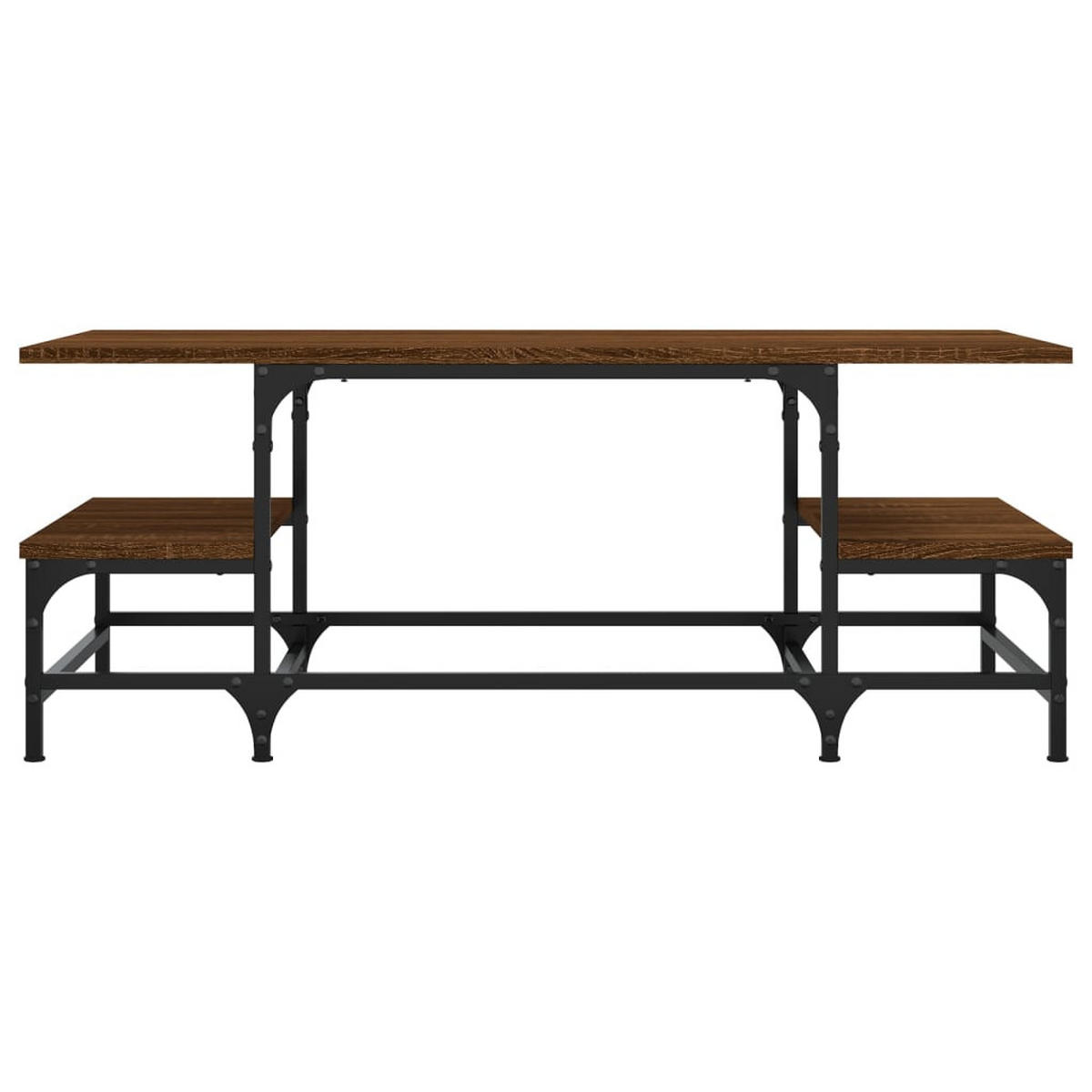 COUCHTISCH Braun Eichen-Optik 100x50,5x40 cm Holzwerkstoff - Braun, Holzwerkstoff (50.5/100/40cm) - furnicato