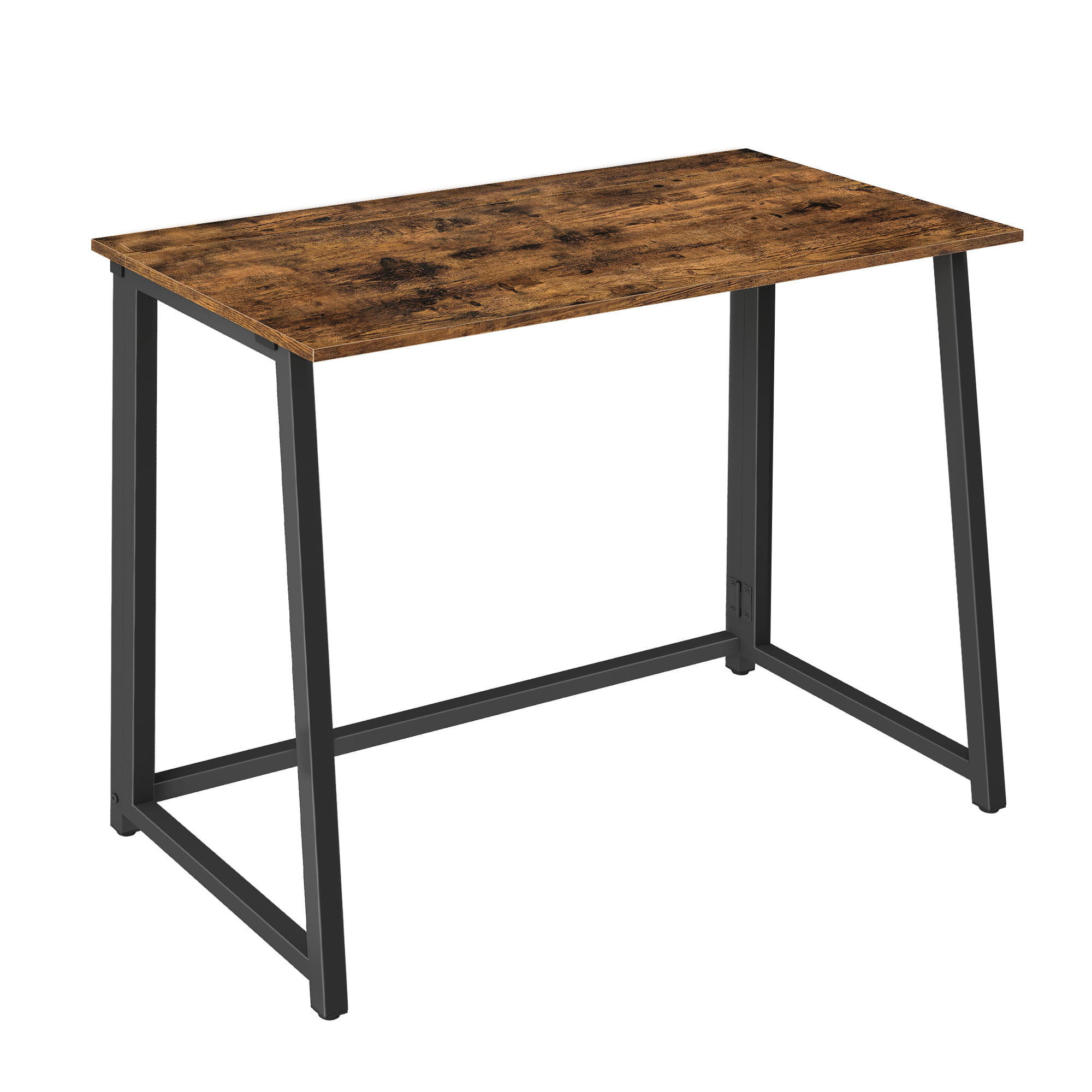 SCHREIBTISCH in rustikal mix schwarz - Braun, Holzwerkstoff (80/40/75cm) - Home Collective