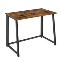 SCHREIBTISCH in rustikal mix schwarz - Braun, Holzwerkstoff (80/40/75cm) - Home Collective