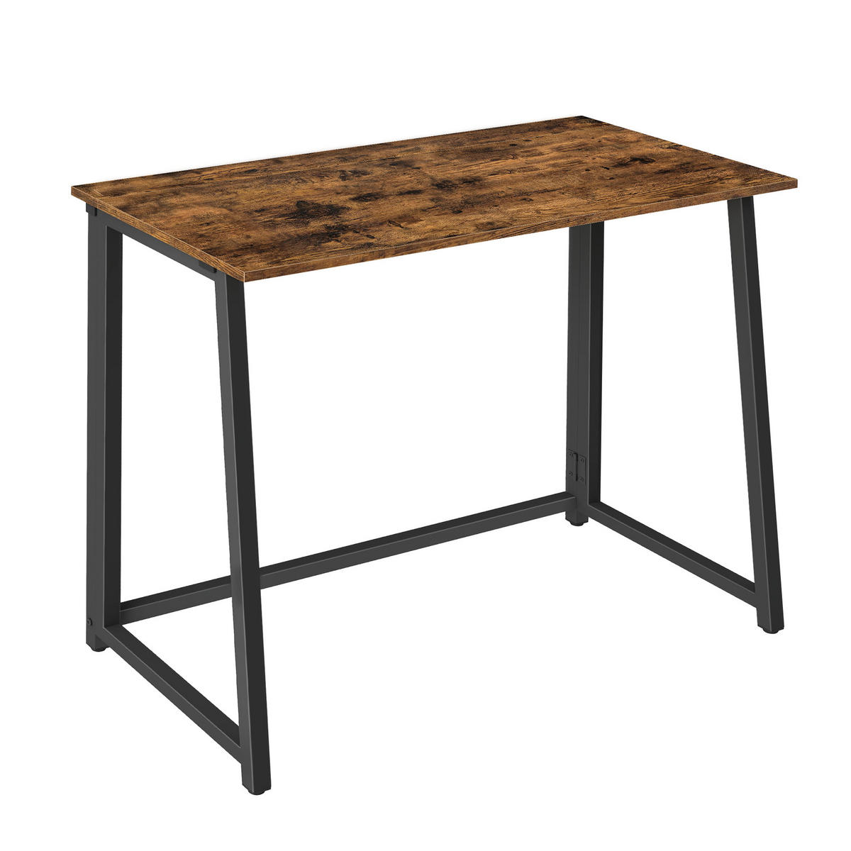 SCHREIBTISCH in rustikal mix schwarz - Braun, Holzwerkstoff (80/40/75cm) - Home Collective