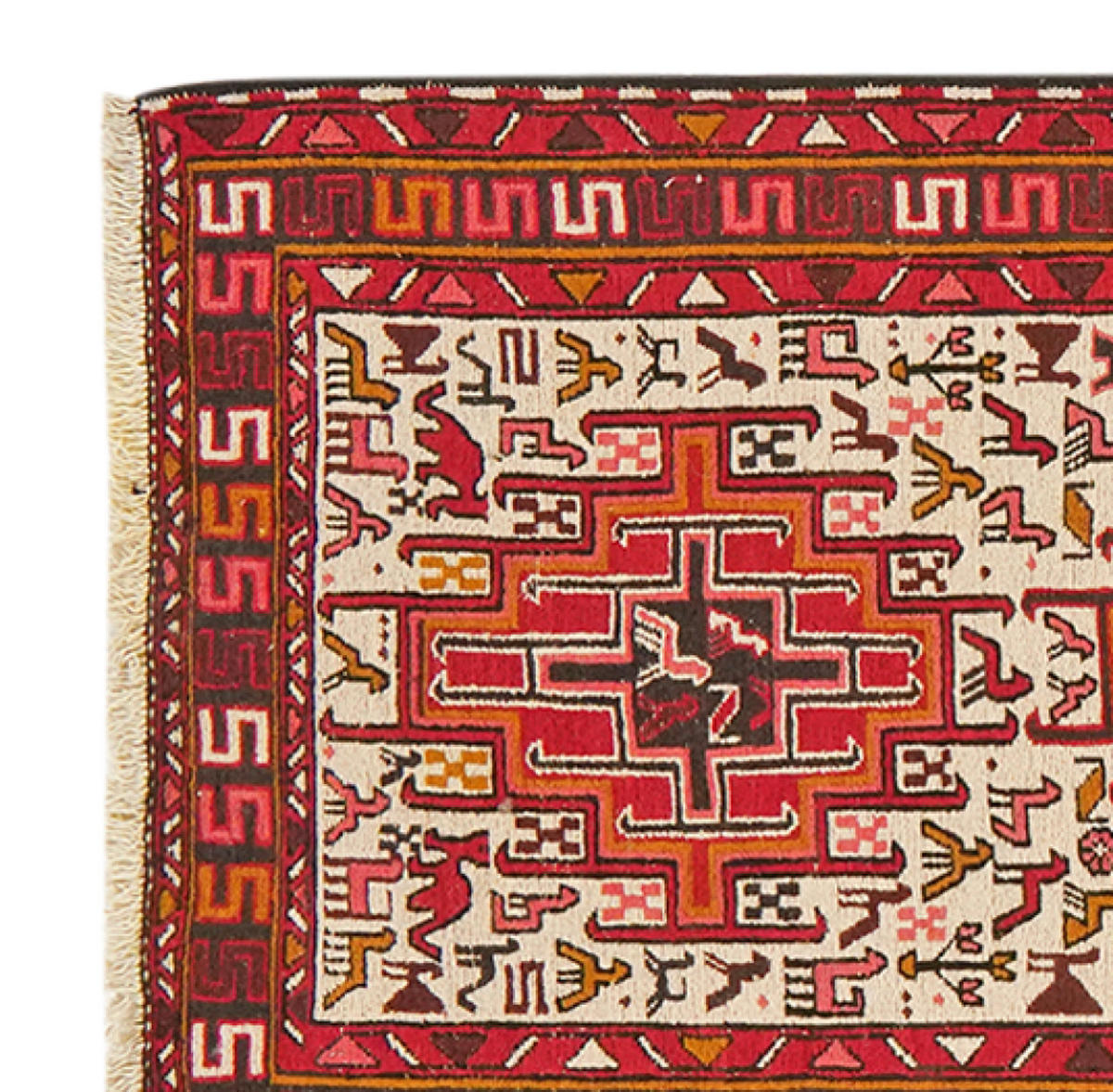 LÄUFER Sumak Shahsavan Mehrfarbig 289/75 cm Wolle - Multicolor, Textil (75/289cm) - Looma