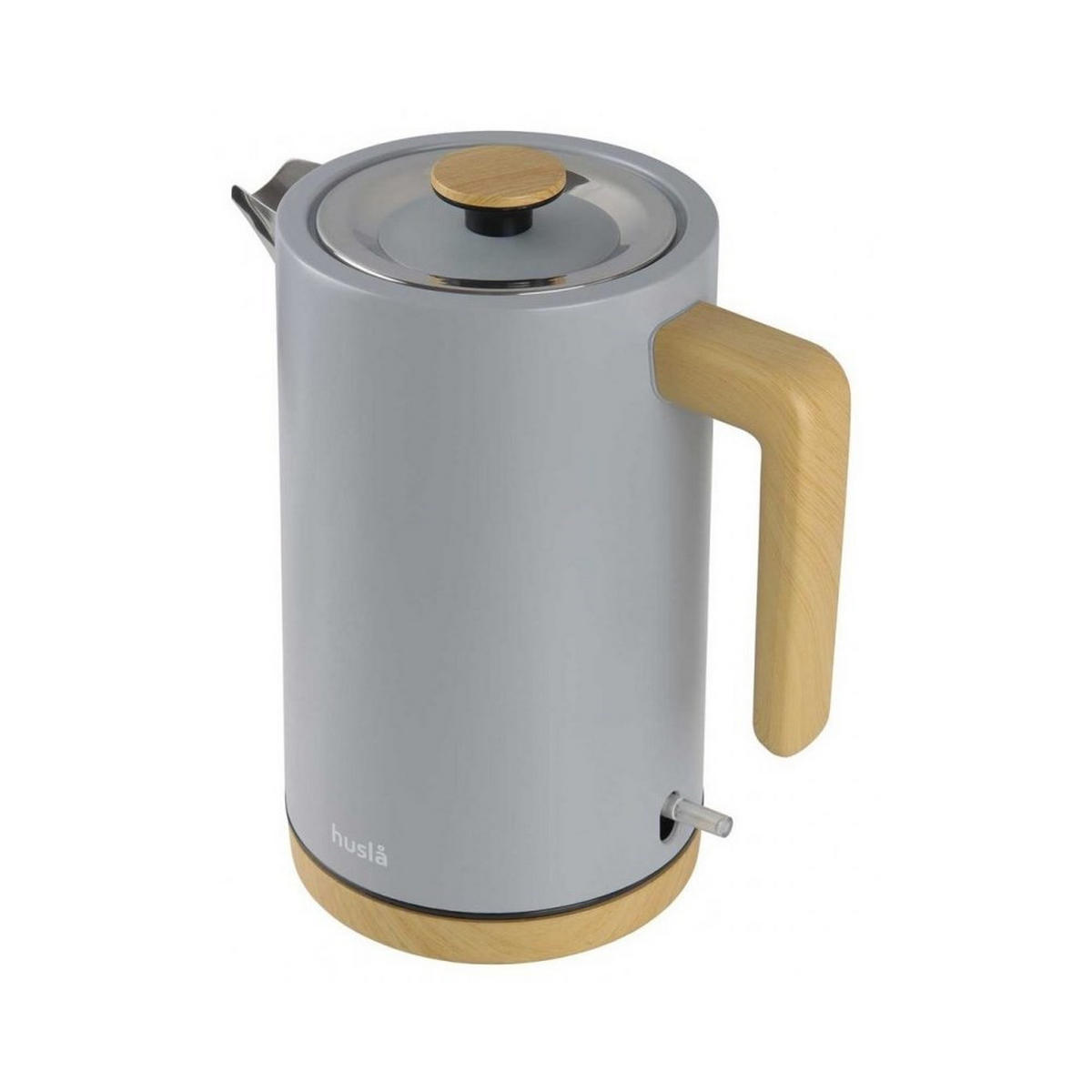 WASSERKOCHER ELEKTRISCH Grau 23/16/24 cm 29200 - Grau, Metall (16/24/23cm) - Husla 