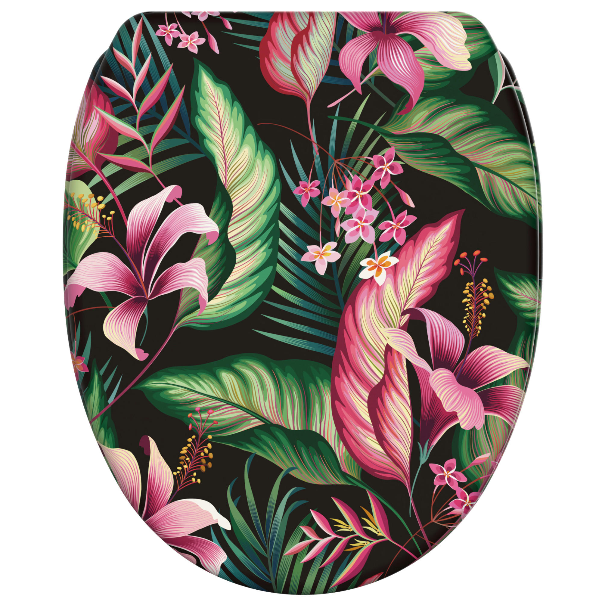 WC-SITZ mit Absenkautomatik & Top Fix Bali - Multicolor, Holzwerkstoff (37.7/5.5/48cm) - Sanilo