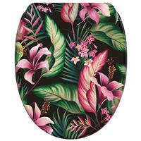 WC-SITZ mit Absenkautomatik & Top Fix Bali - Multicolor, Holzwerkstoff (37.7/5.5/48cm) - Sanilo