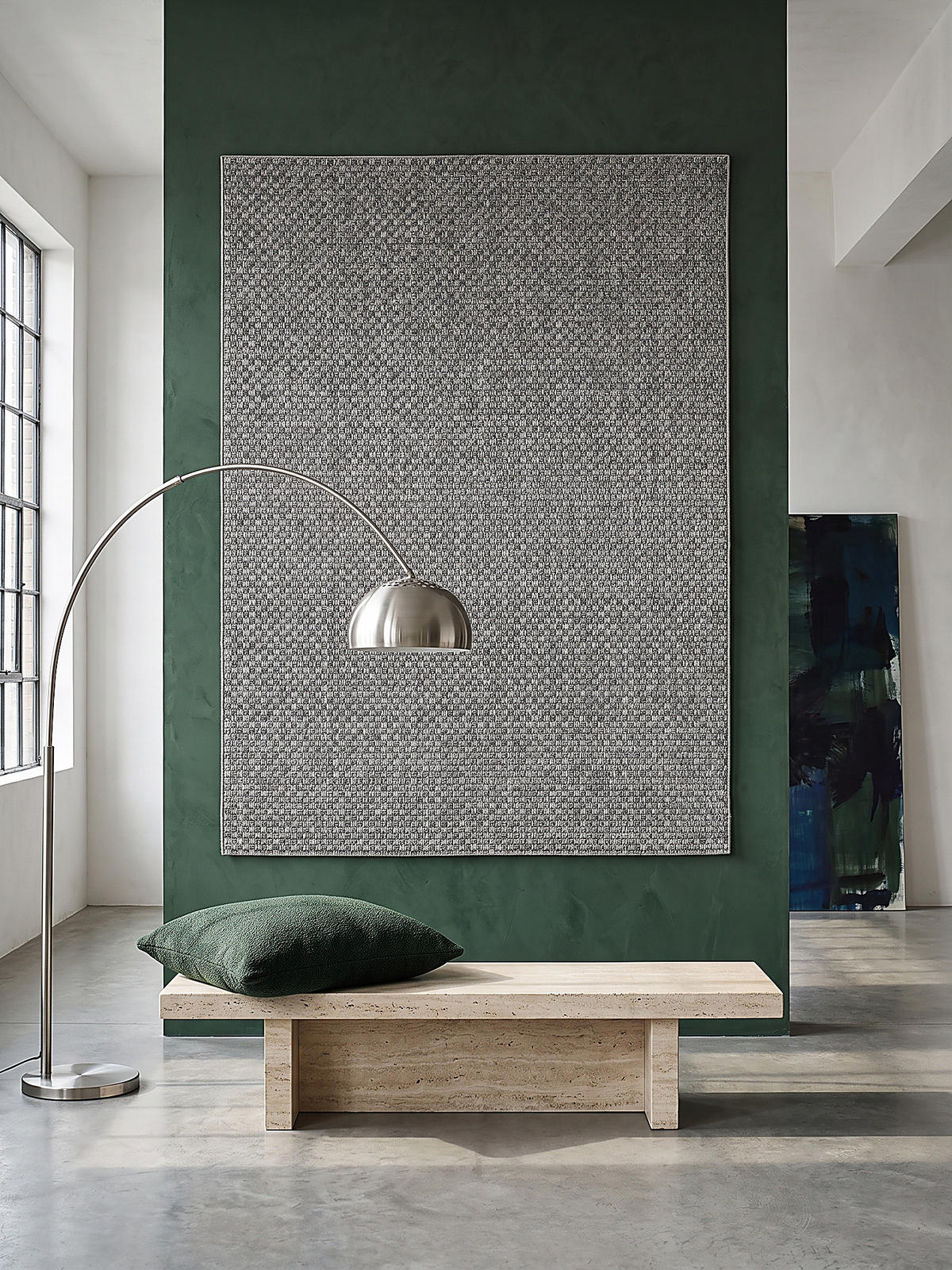 TEPPICH Flachgewebe BROYE Uni Polypropylen Grau 140 x 200 cm - Grau, Textil (140/200cm) - KADIMA DESIGN