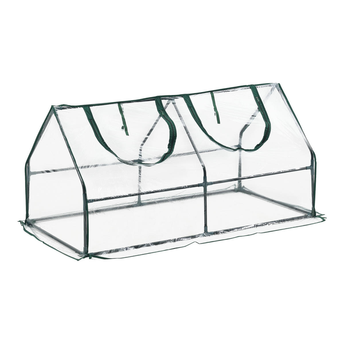 GEWÄCHSHAUS Laubach - Transparent, Kunststoff (120/60/60cm) - [en.casa]