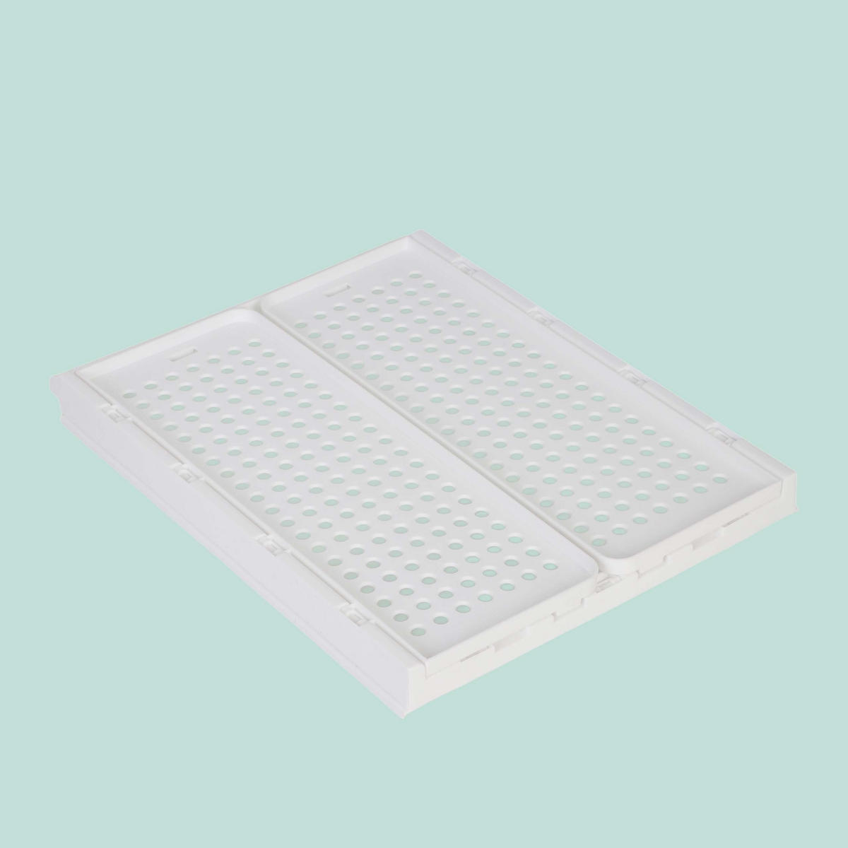 FÖRVARINGSBOX Vit 5-pack plast - Vit, Plast (33.5/18.5/43cm) - Relaxdays