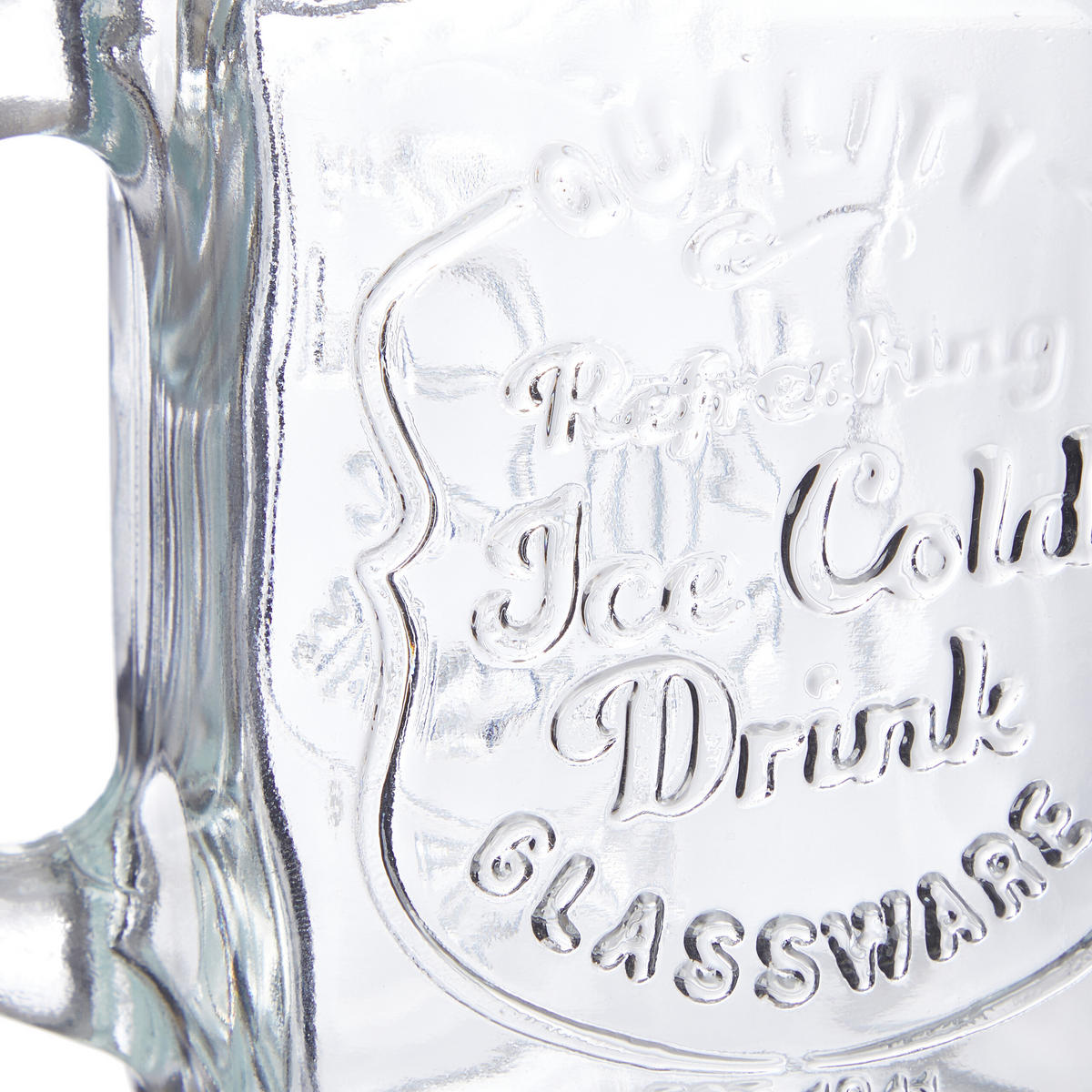 4xTRINKGLAS - Multicolor, Glas/Kunststoff (0.5L) - Relaxdays