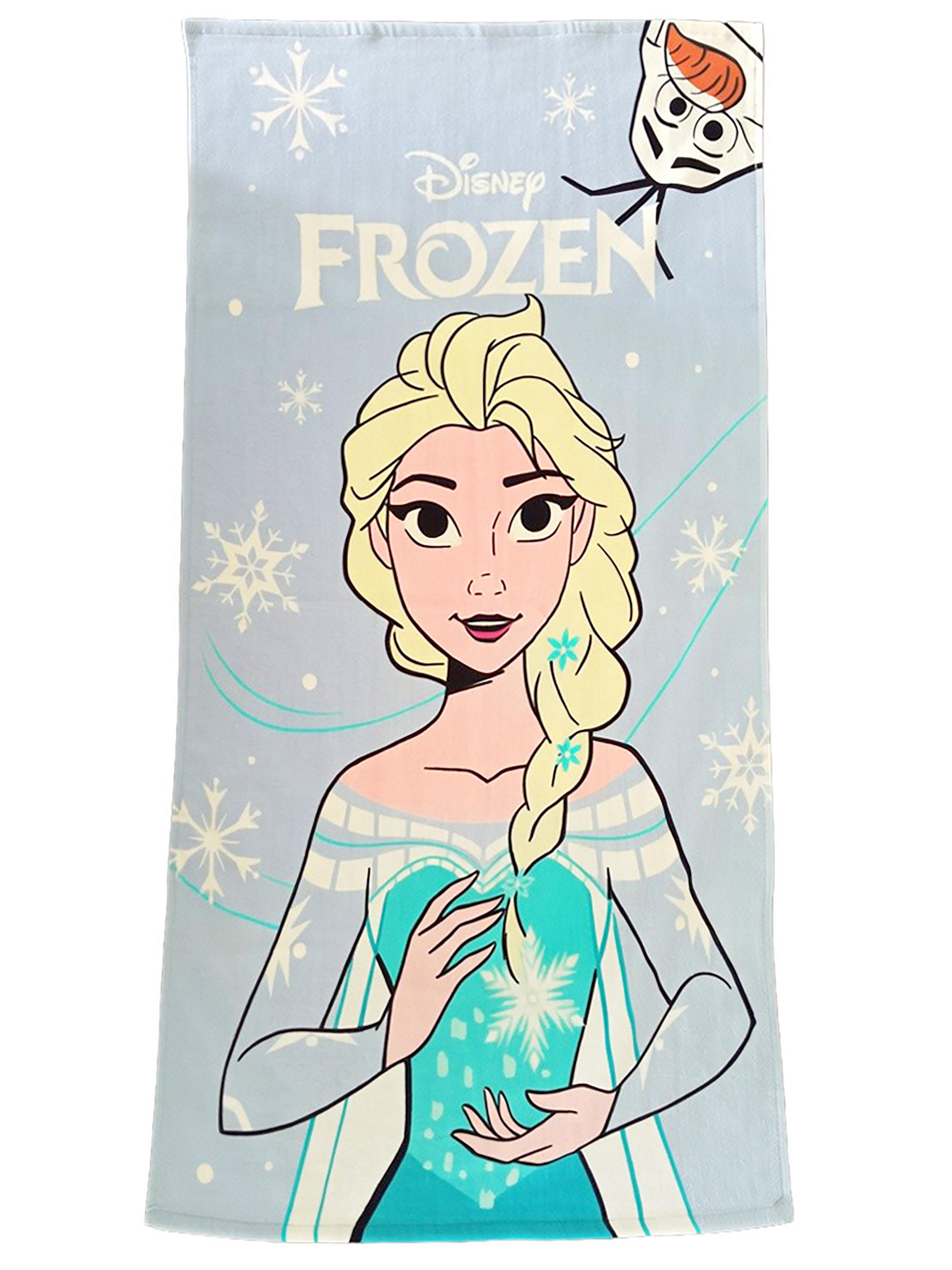 STRANDTUCH Disney Die Eiskönigin Frozen Elsa Blau 120 x 60 cm - Blau, Textil (120/60cm) - Disney