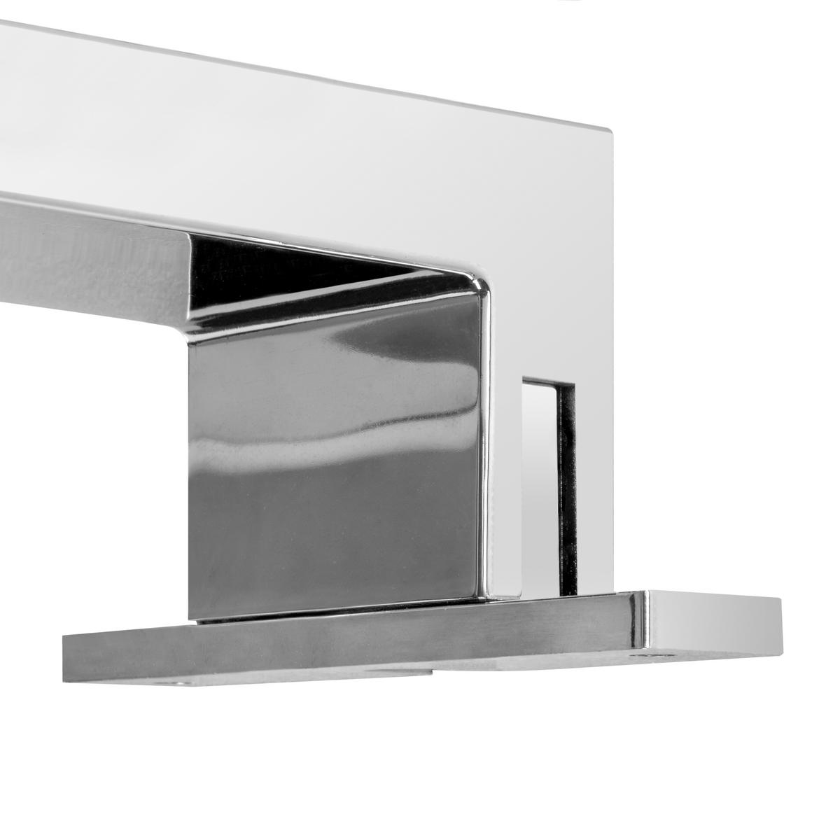 LED-STRAHLER Virgo für Badezimmerspiegel (AC 230V 50Hz), ohne Konverter, L300mm, kaltweißes Licht 6.000K, Kunststoff, Verchromt - Chromfarben, Kunststoff (30/9.9/5cm) - EMUCA