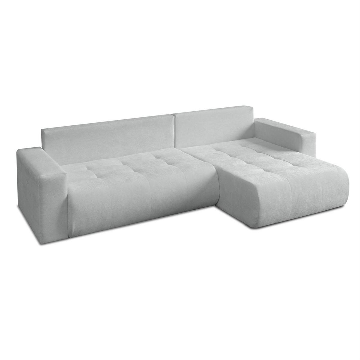 ECKSOFA CLOUD II XL mit Schlaffunktion Vibe 85 - Grau, Textil (280/152cm) - Lookway