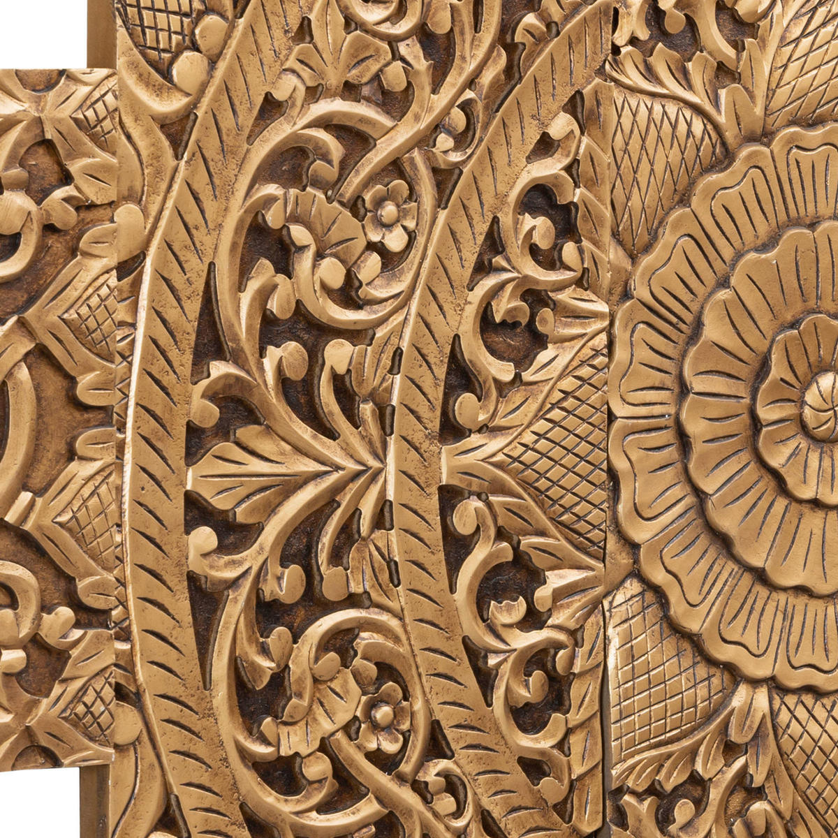 WANDPANEEL Sharlene Gold 180/1.5/90cm 5er-Set - Goldfarben, Holz (1.5/90/180cm) - PTMD Collection