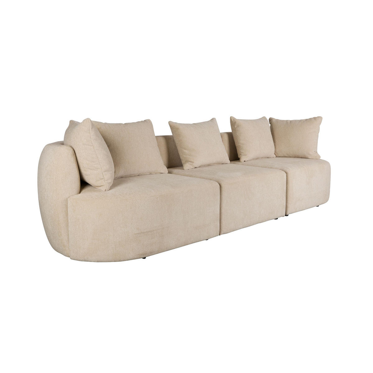 SOFA 4,5-SITZER Rocca Latte/ Beige - Creme, Textil (250/83/92cm) - Dutchbone