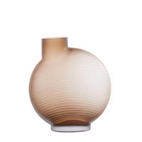 VASE Torna Braun Ø33/36,5 cm - Braun, Glas (36.5cm) - Light & Living