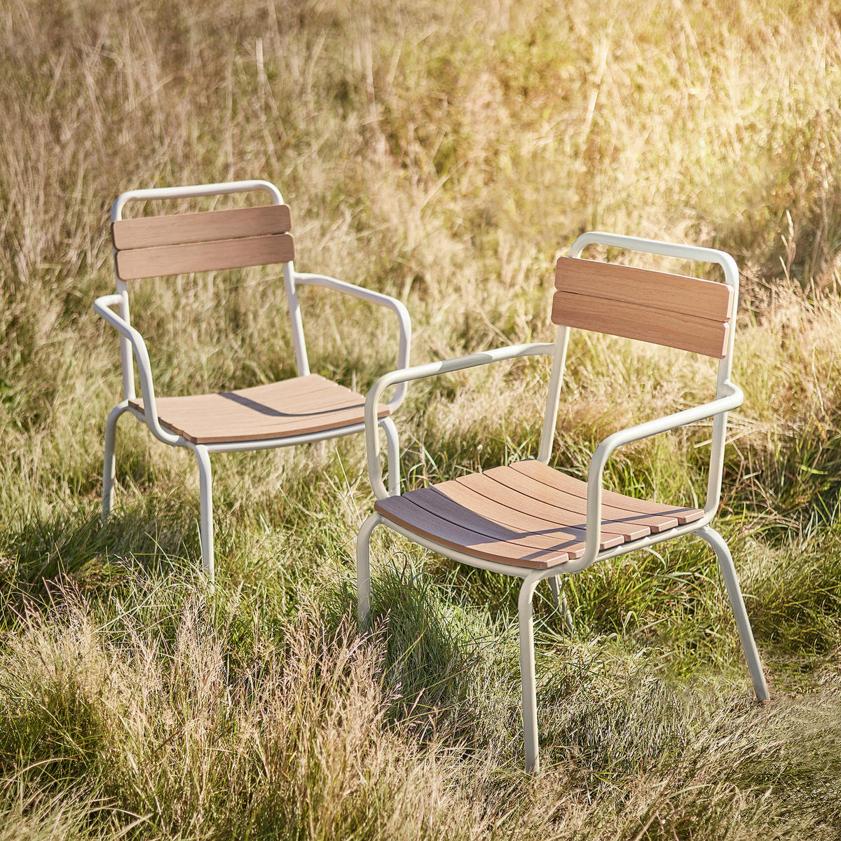 STAPELSTUHL (2er-Set) Tonka - Beige, Kunststoff/Metall (56/82/60cm) - Butlers