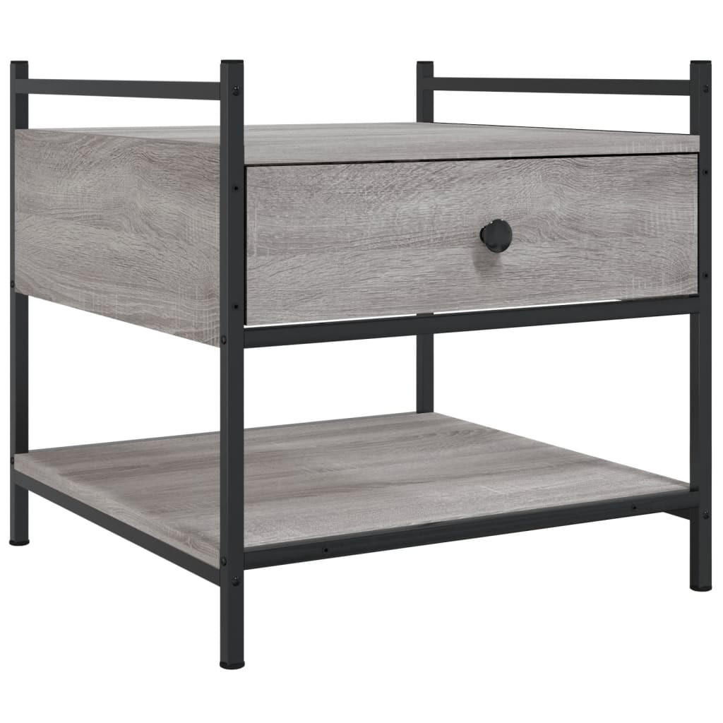 COUCHTISCH Grau Sonoma 50x50x50 cm Holzwerkstoff - Grau, Holzwerkstoff (50/50/50cm) - furnicato