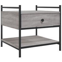 COUCHTISCH Grau Sonoma 50x50x50 cm Holzwerkstoff - Grau, Holzwerkstoff (50/50/50cm) - furnicato