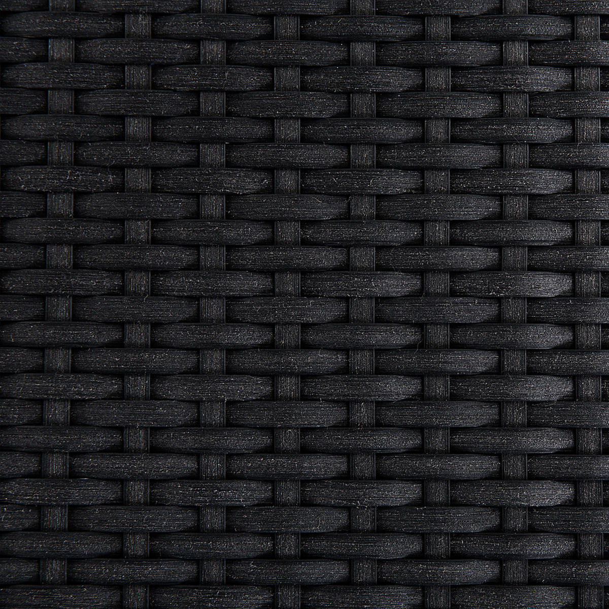 GARTENSTUHL 2er-SET Rattan Edelstahl Grosseto - Silberfarben/Schwarz, Kunststoff (55/87/58cm) - Beliani