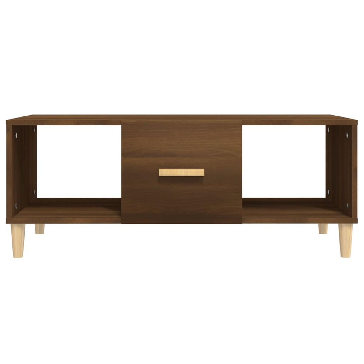 COUCHTISCH Braun Eichen-Optik 102x50x40 cm Holzwerkstoff - Braun, Holzwerkstoff (102/50/40cm) - furnicato