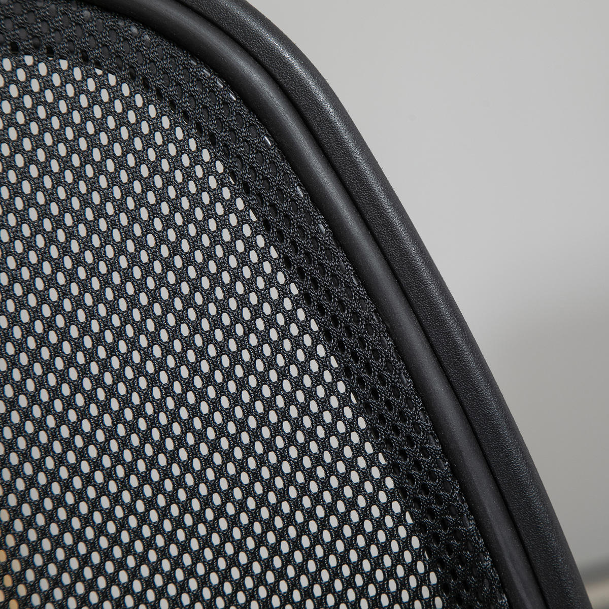 ZEICHENSTUHL mit Fußstütze 5 Rollen höhenverstellbar Stahl Mesh-Stoff Schwarz - Schwarz, Textil (56/132/60cm)