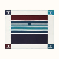 WOHNZIMMERDECKE – 180 x 130 cm, Blau - Blau, Textil (180/130cm)