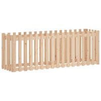 HOCHBEET Lattenzaun-Design 200x50x70 cm Massivholz Kiefer - Braun, Holz (50/70/200cm) - furnicato