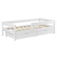 KINDERBETT Borgarnes - Weiß, Holz (90/200cm) - [en.casa]