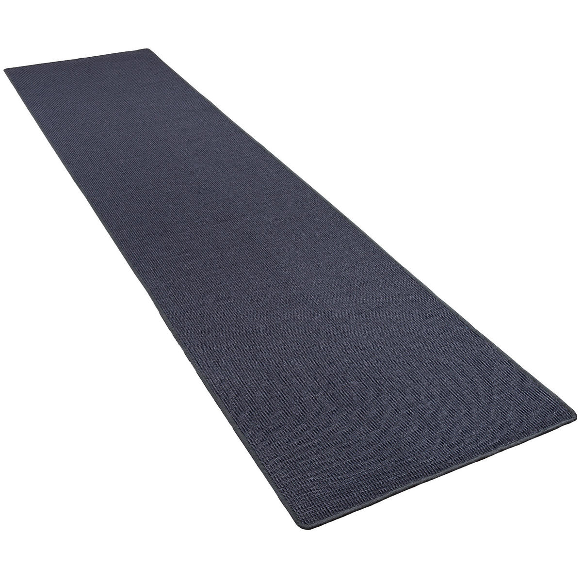 SISAL NATUR LÄUFER TEPPICH - Blau, Textil (80/200cm) - Snapstyle