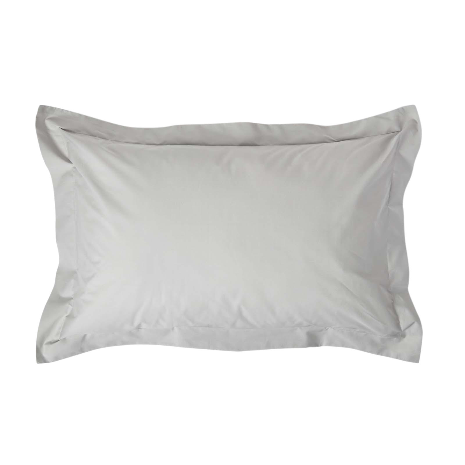 KISSENBEZUG Perkal mit Stehsaum, Fadendichte 200 - Grau, Textil (48/74cm) - Homescapes