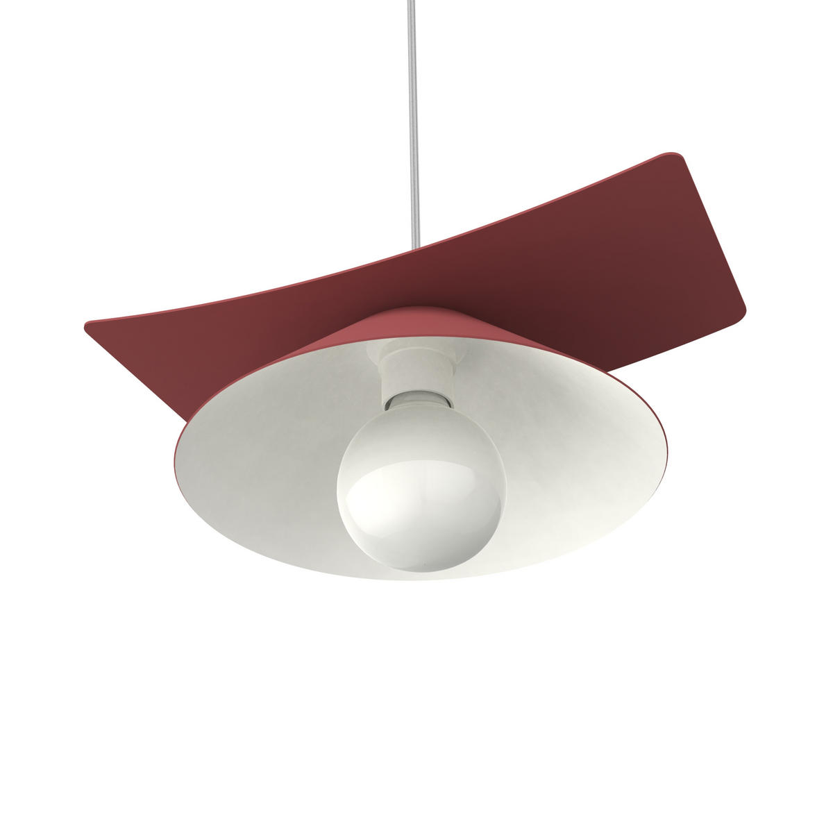 HÄNGELEUCHTE Miller D25 - Samtahornfarben, Metall (25/34/10cm) - Lumicom