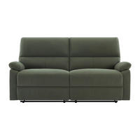 RELAXSOFA - 3 Personen - stoff - grün Lunano - Grün, Kunststoff/Textil (194/102/89cm) - Vente-Unique